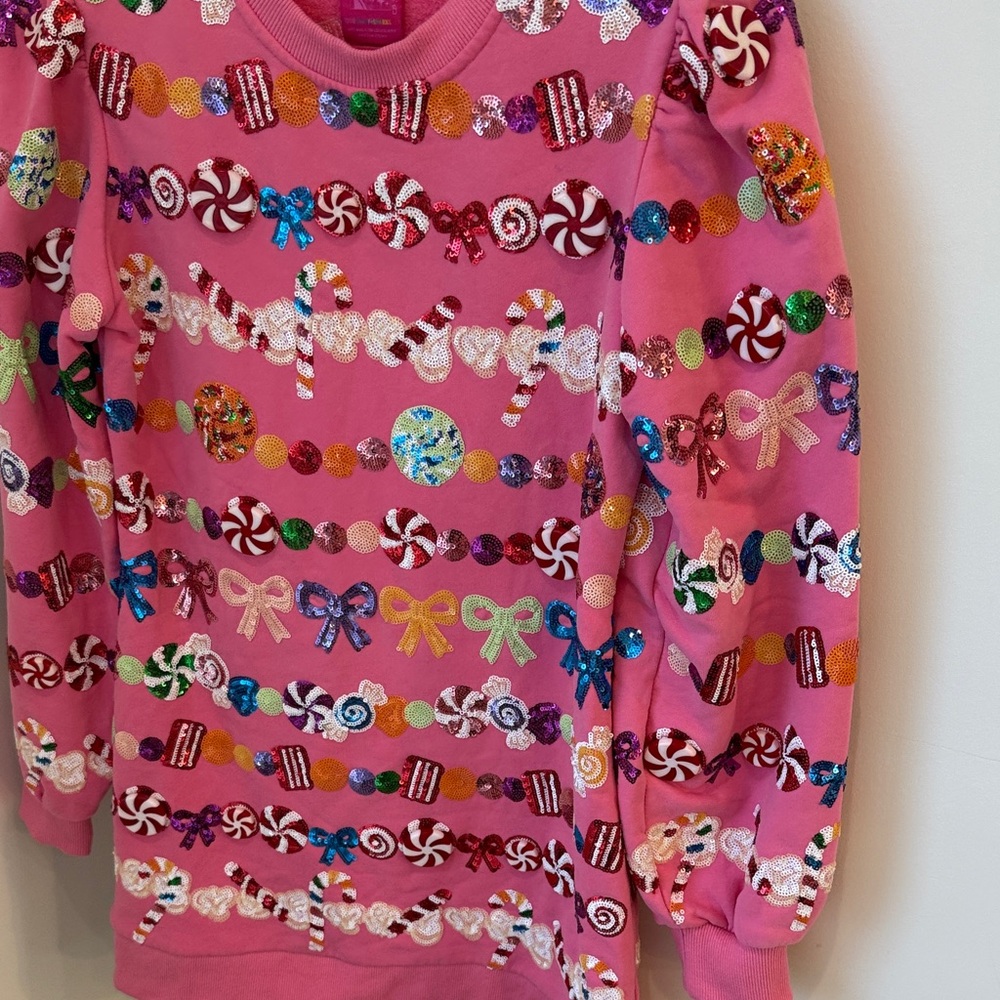 QUEEN OF SPARKLES Candy Pink Sweater - Picture 7 of 7